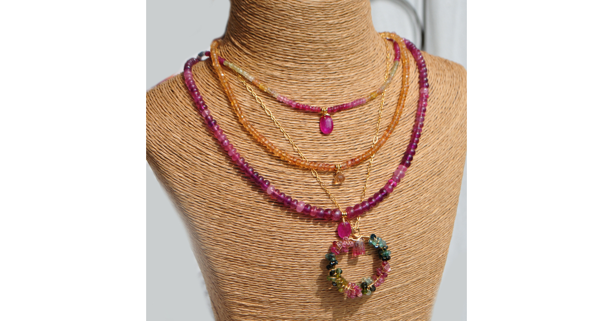Collier Préhnite Naturelle Et Argent 925 – Pierre Verte Avec Inclusions Noires, Fait Main Inde